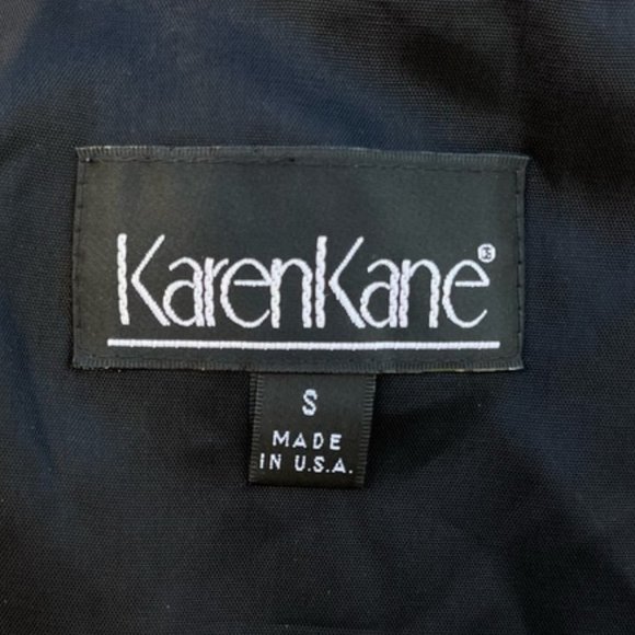 Karen Kane Brocade Jacquard Button Down Jacket Vest - Picture 5 of 6